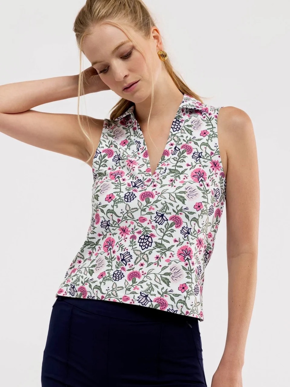 NWOT Smith & Quinn Bryce Polo in Perennial Play Pink